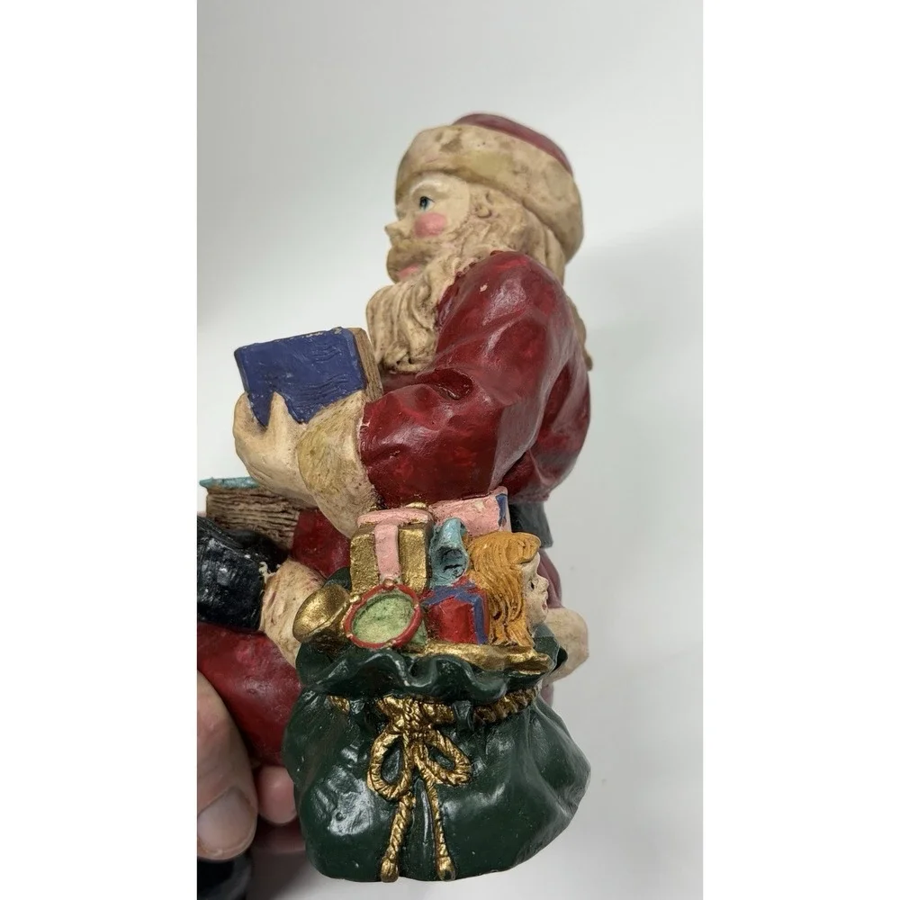 1993 Santa Smoking Pipe Windsor Collection Christmas Stocking Hanger